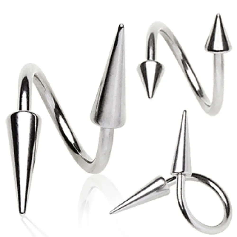 316L Surgical Steel Twist with Spikes
