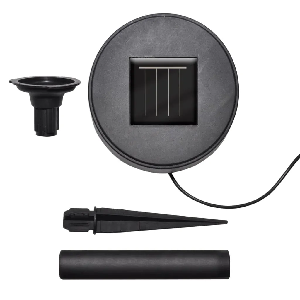 3/6X Solar Bowl Led Garden Lights With Spike Anchors & Solar Panel