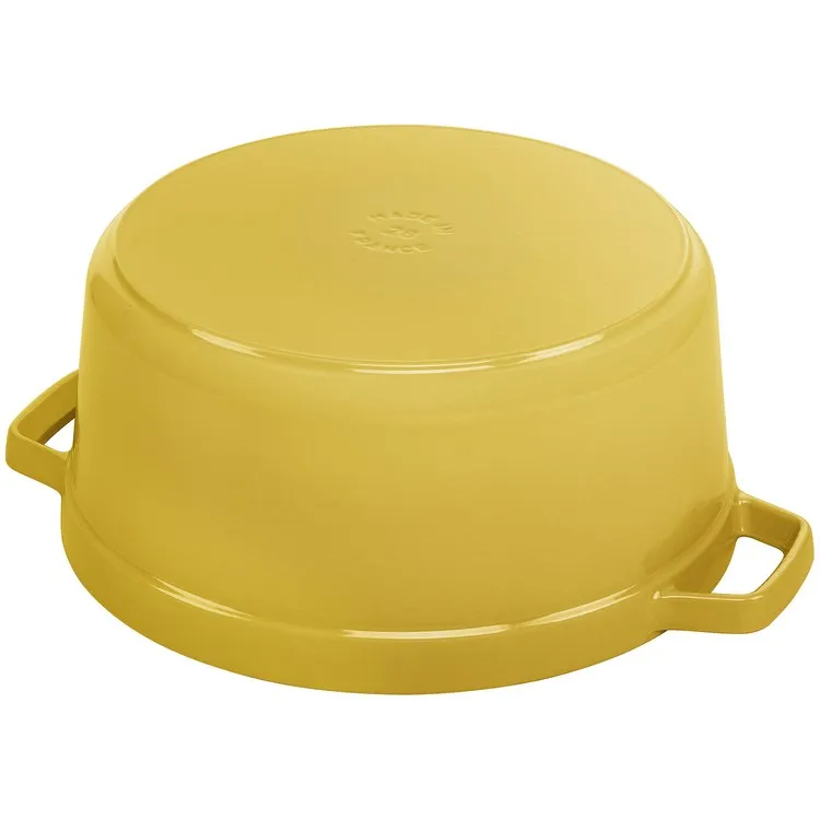 7-Quart Cast Iron Round Cocotte Dutch Oven - Citron