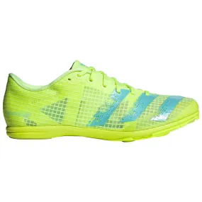 adidas Women's Distancestar Running Spikes Hi-Res Yellow / Clear Aqua