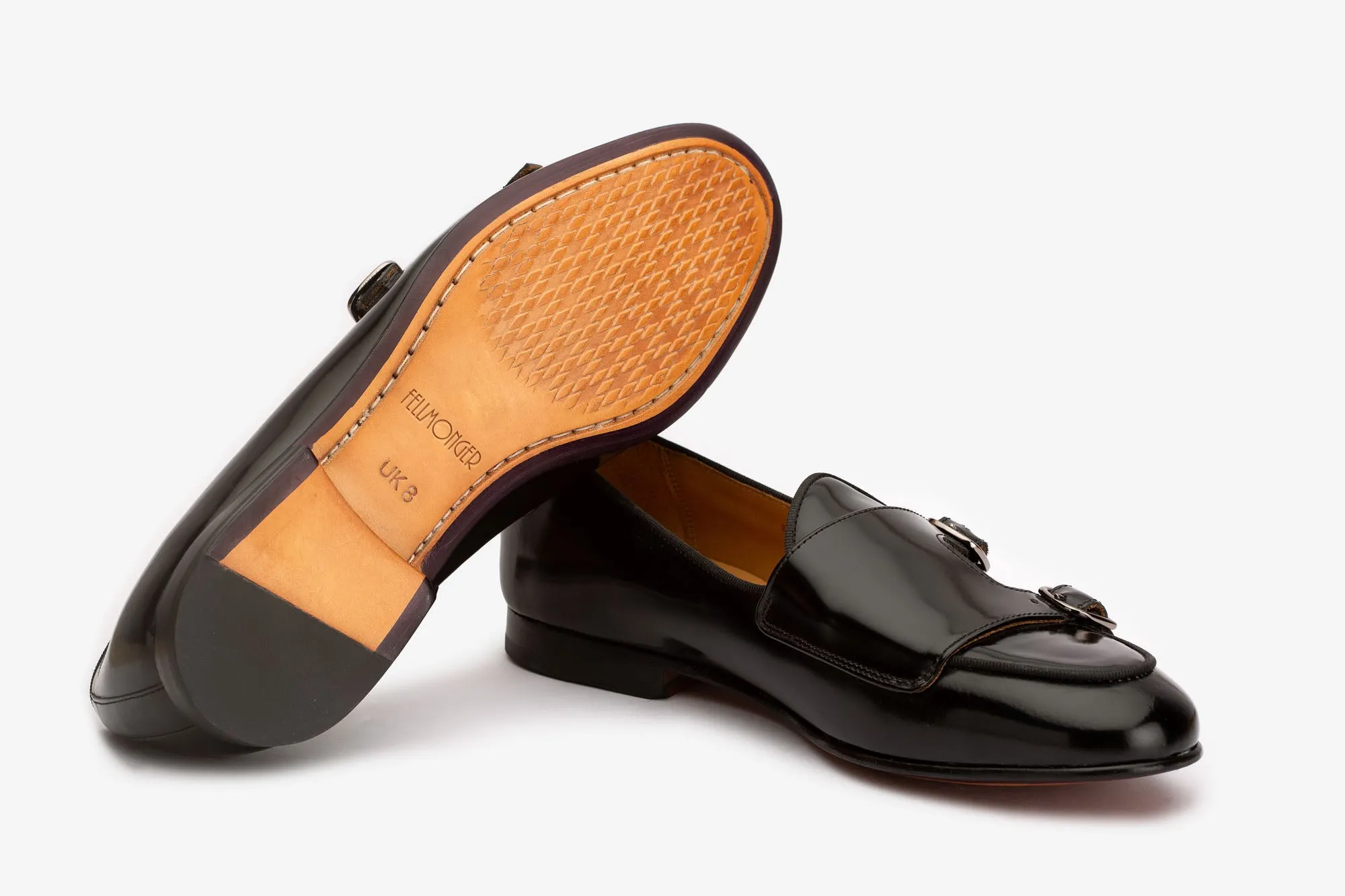 Black Batwing Slipons
