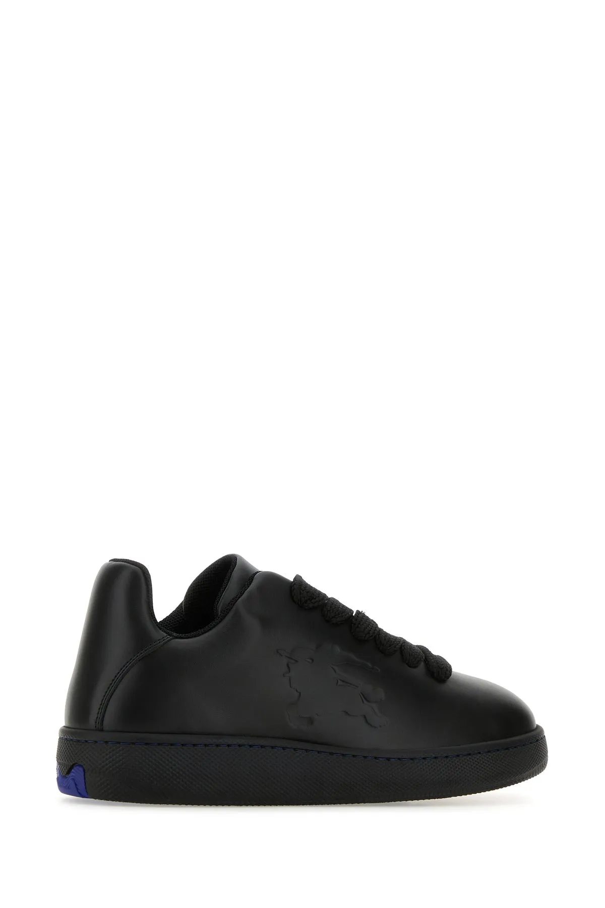 Black leather Box sneakers