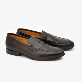Black Penny Slipons