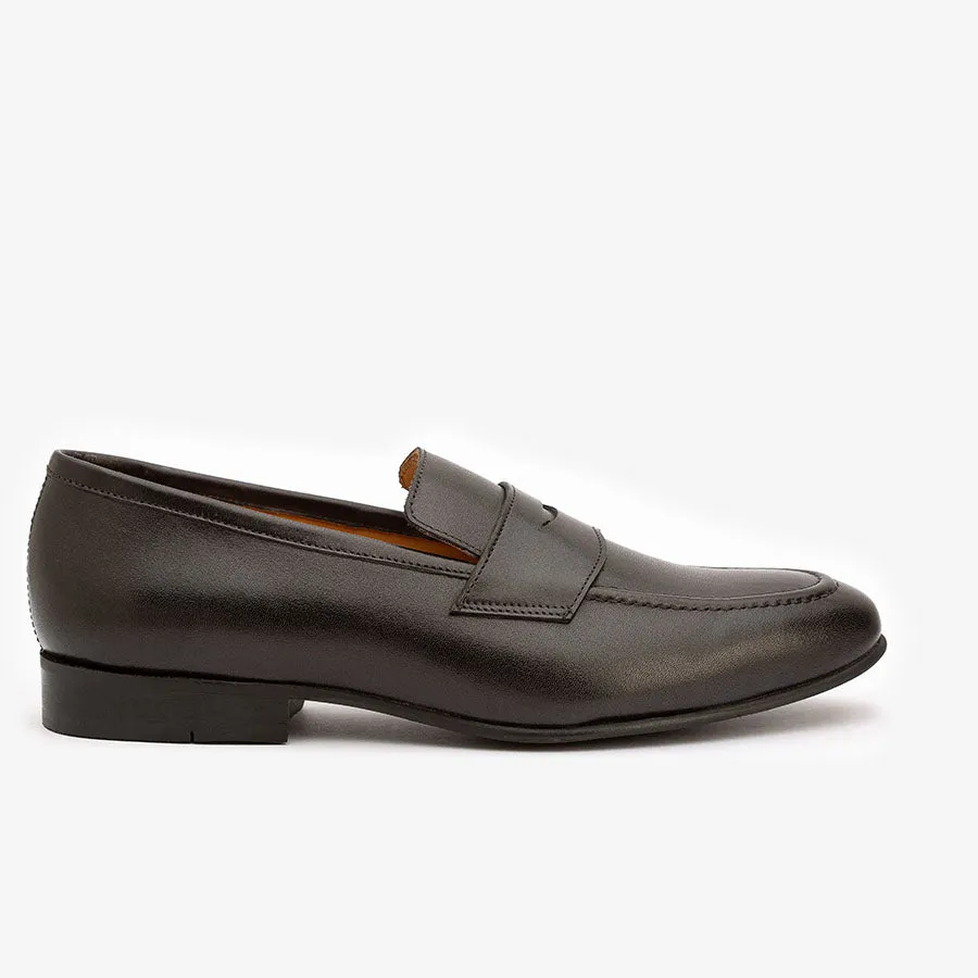 Black Penny Slipons