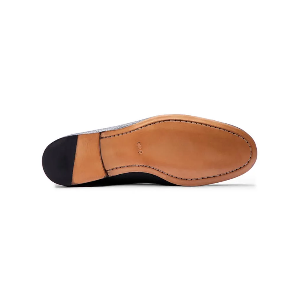 Black Unlined Supersoft Milled Penny Slipons