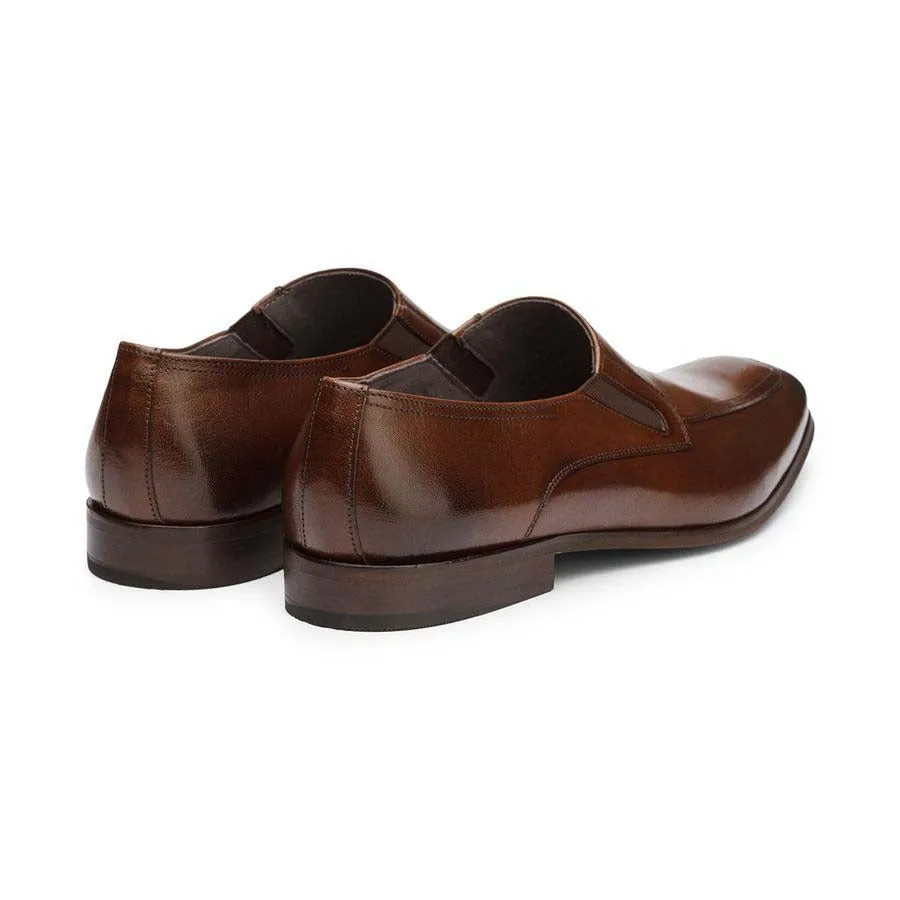 Brown Elasticated Slipons
