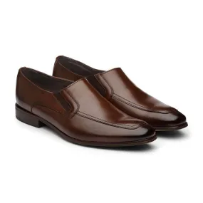 Brown Elasticated Slipons