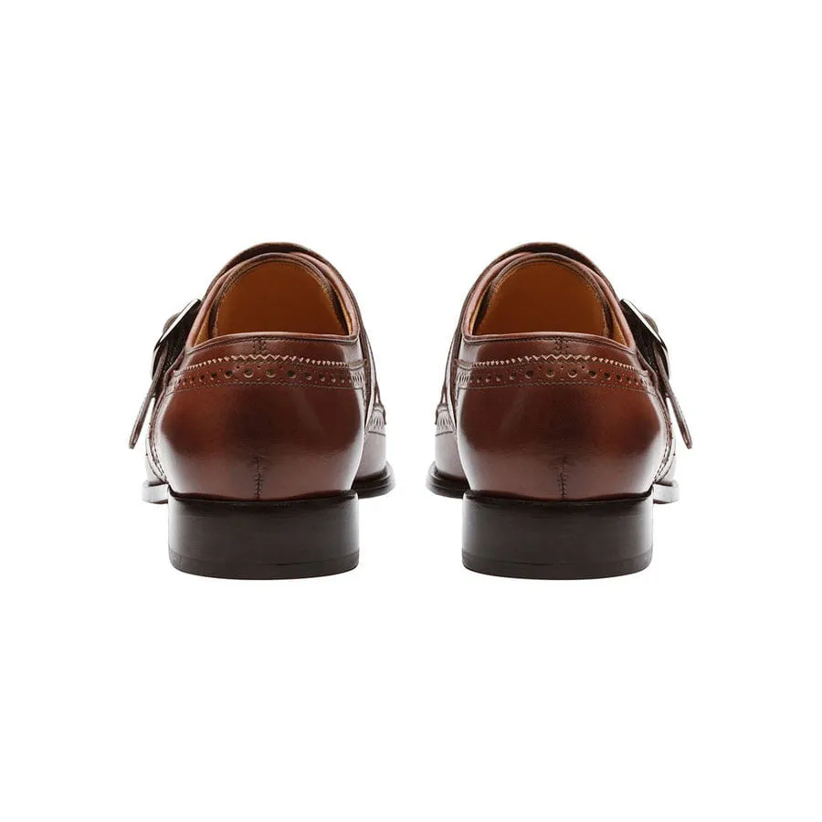 Brown Fringe Monk Slipons