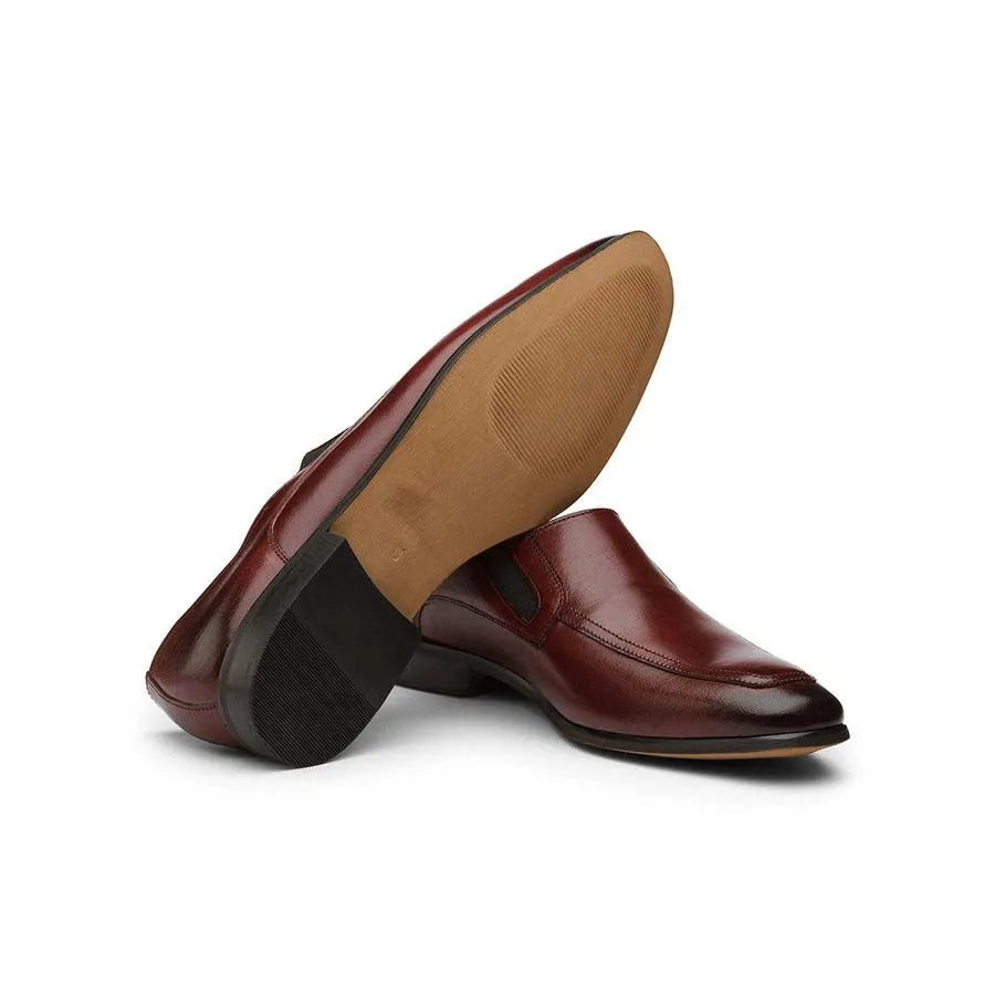 Burgundy Elasticated Slipons