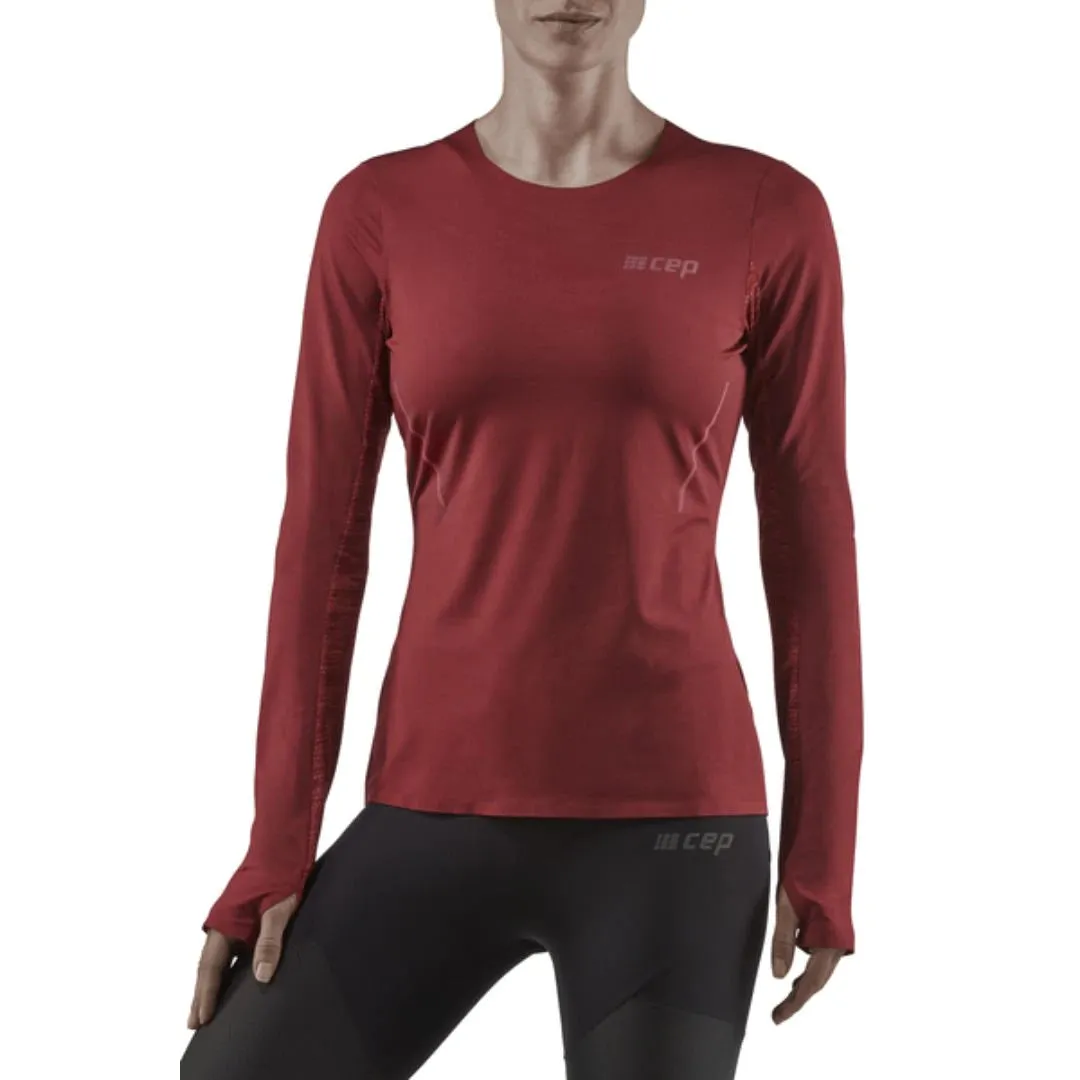 CEP | Run Shirt Long Sleeve | Women's | Dark Red