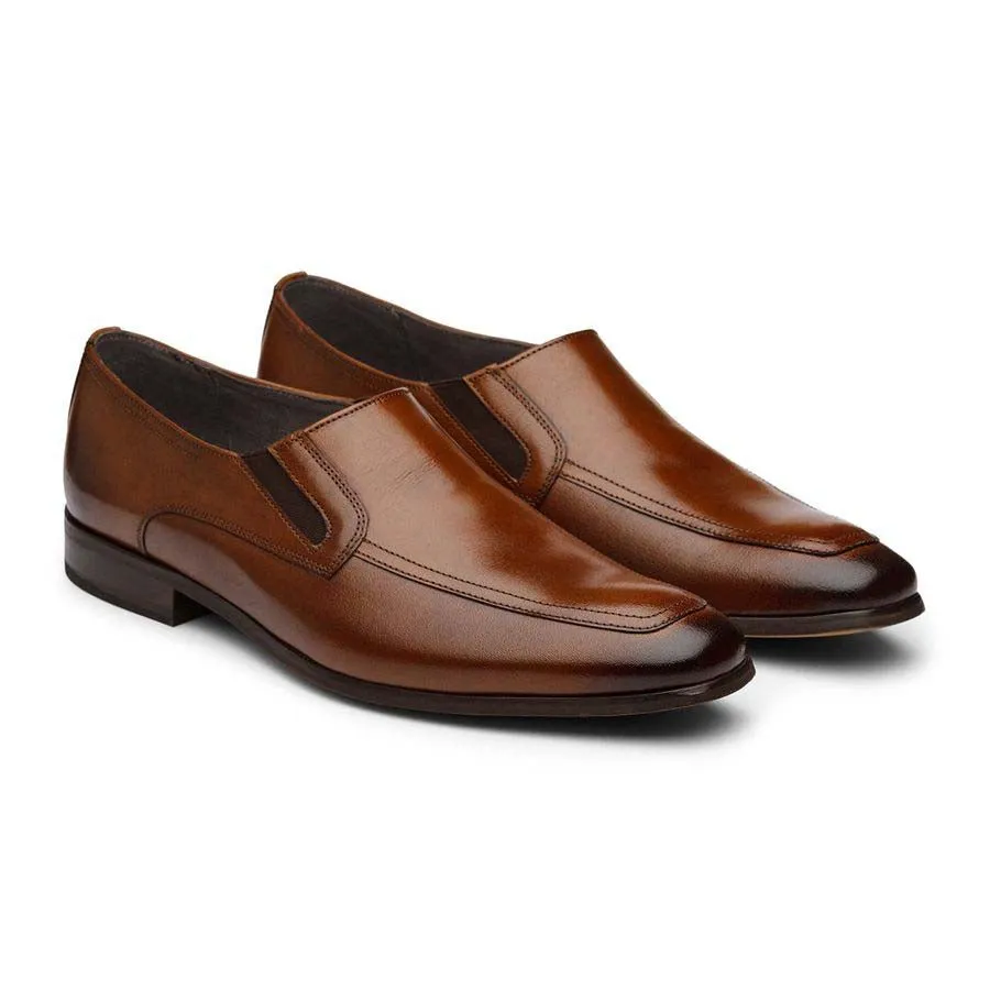Cognac Elasticated Slipons