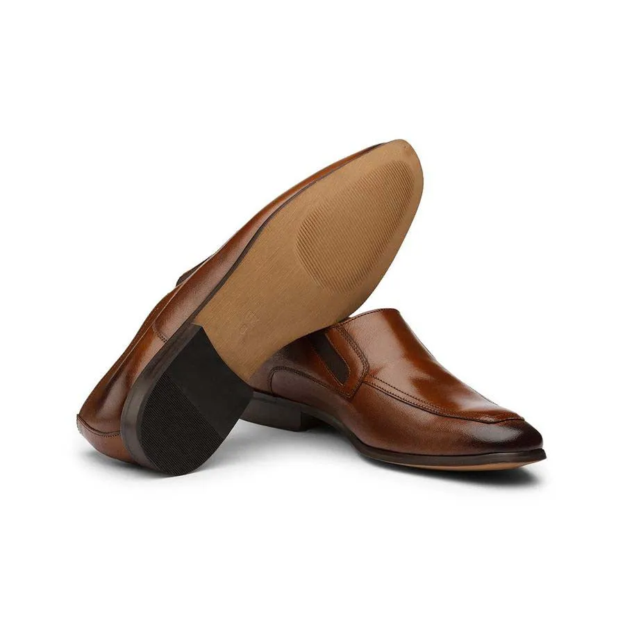 Cognac Elasticated Slipons