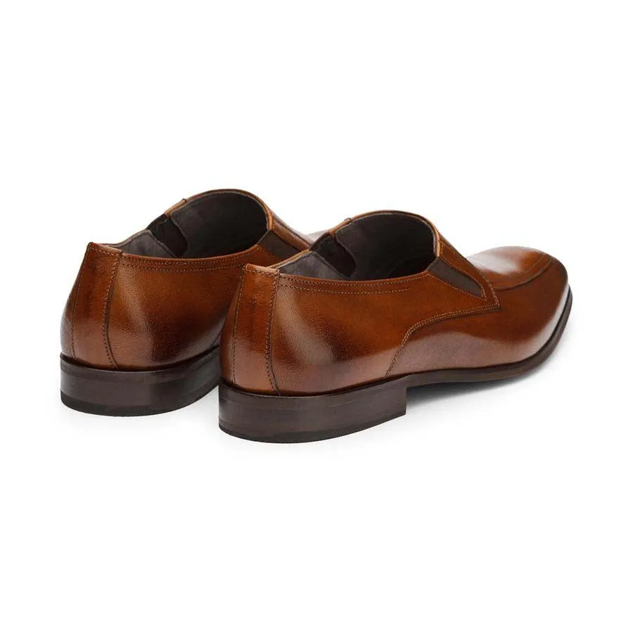 Cognac Elasticated Slipons