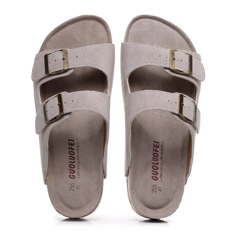 Cuzcare Men Casual Orthopedic Sandals Colorful Retro Beash Slides