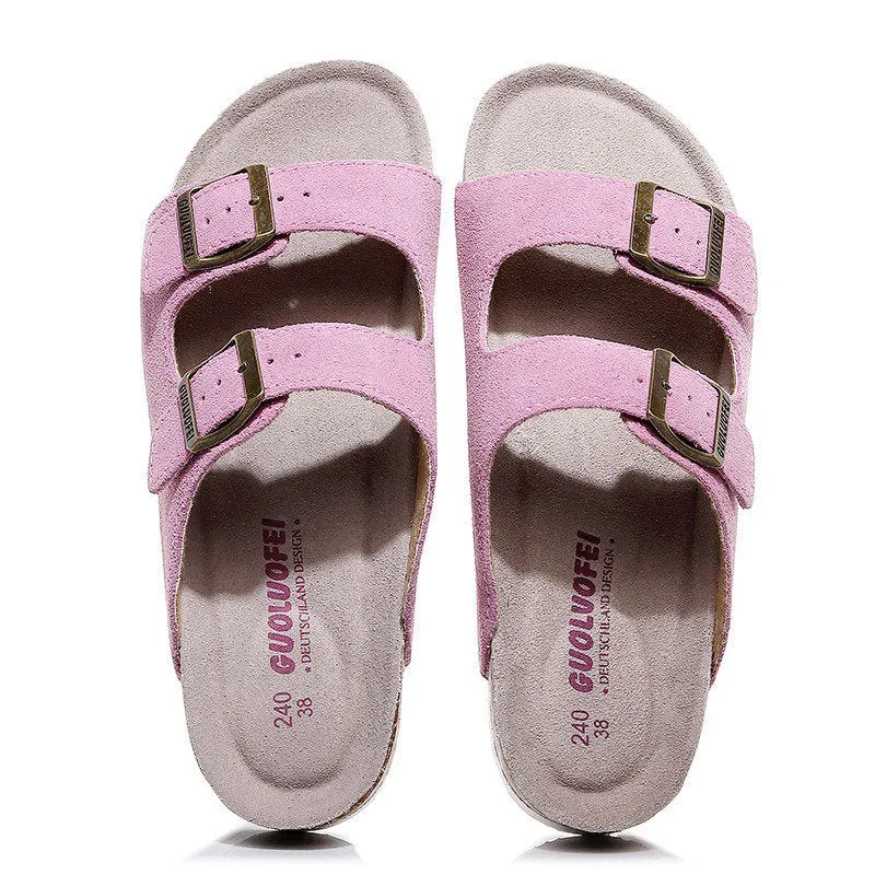 Cuzcare Men Casual Orthopedic Sandals Colorful Retro Beash Slides