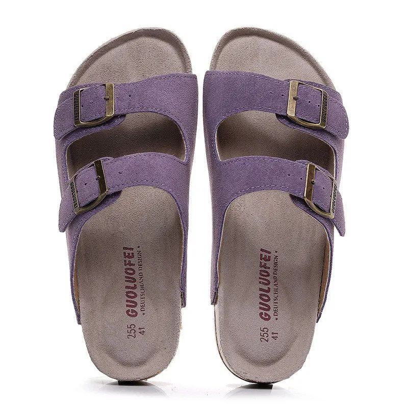 Cuzcare Men Casual Orthopedic Sandals Colorful Retro Beash Slides