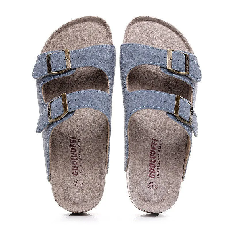 Cuzcare Men Casual Orthopedic Sandals Colorful Retro Beash Slides