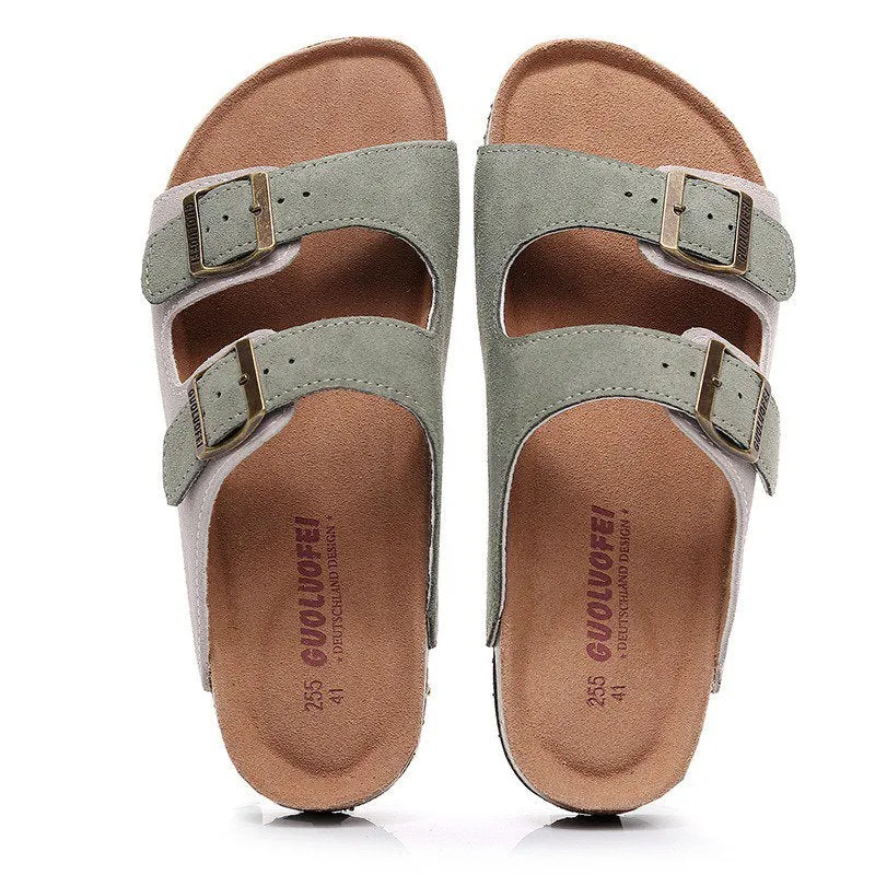 Cuzcare Summer 2023 Men Retro Casual Orthopedic Sandals Arch Support Slides