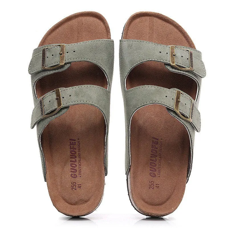 Cuzcare Summer 2023 Men Retro Casual Orthopedic Sandals Arch Support Slides