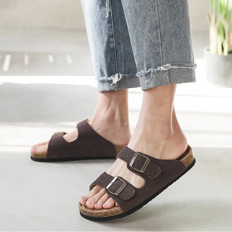 Cuzcare Summer 2023 Men Retro Casual Orthopedic Sandals Arch Support Slides