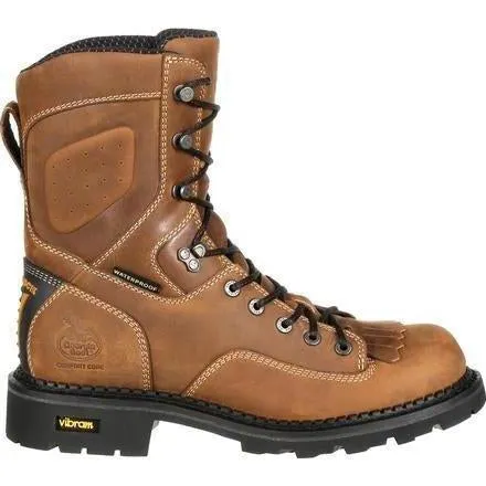 Georgia Men's Comfort Core 8" Composite Toe Logger Work Boot Brown GB00123