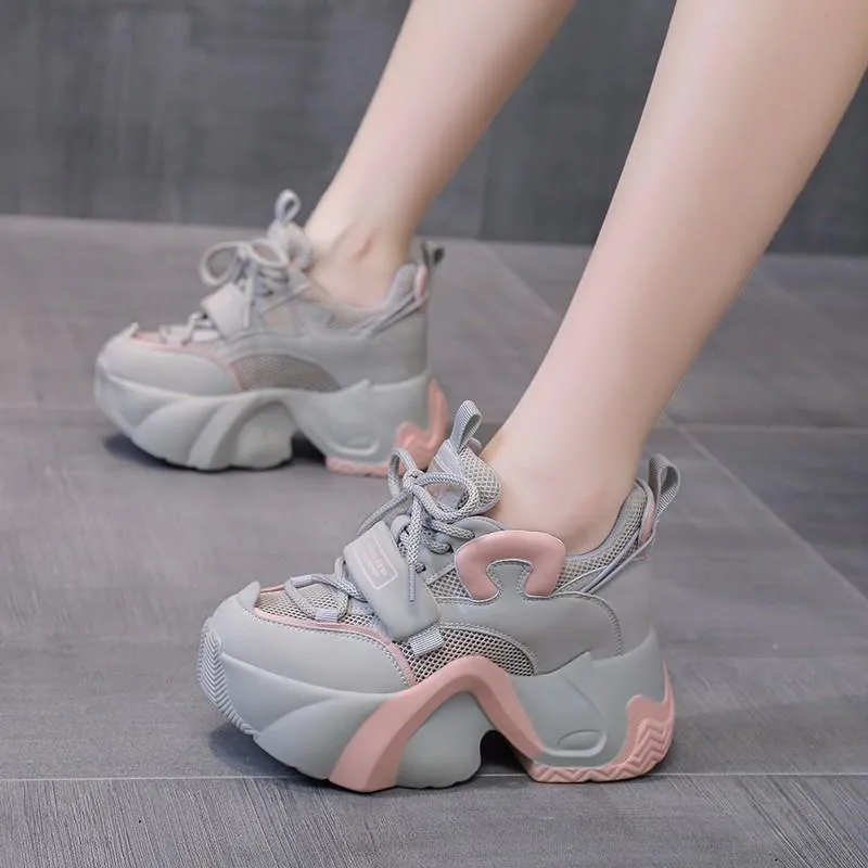 Heightening Breathable Muffin Shoes