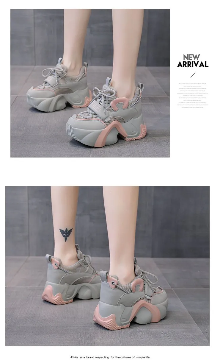 Heightening Breathable Muffin Shoes