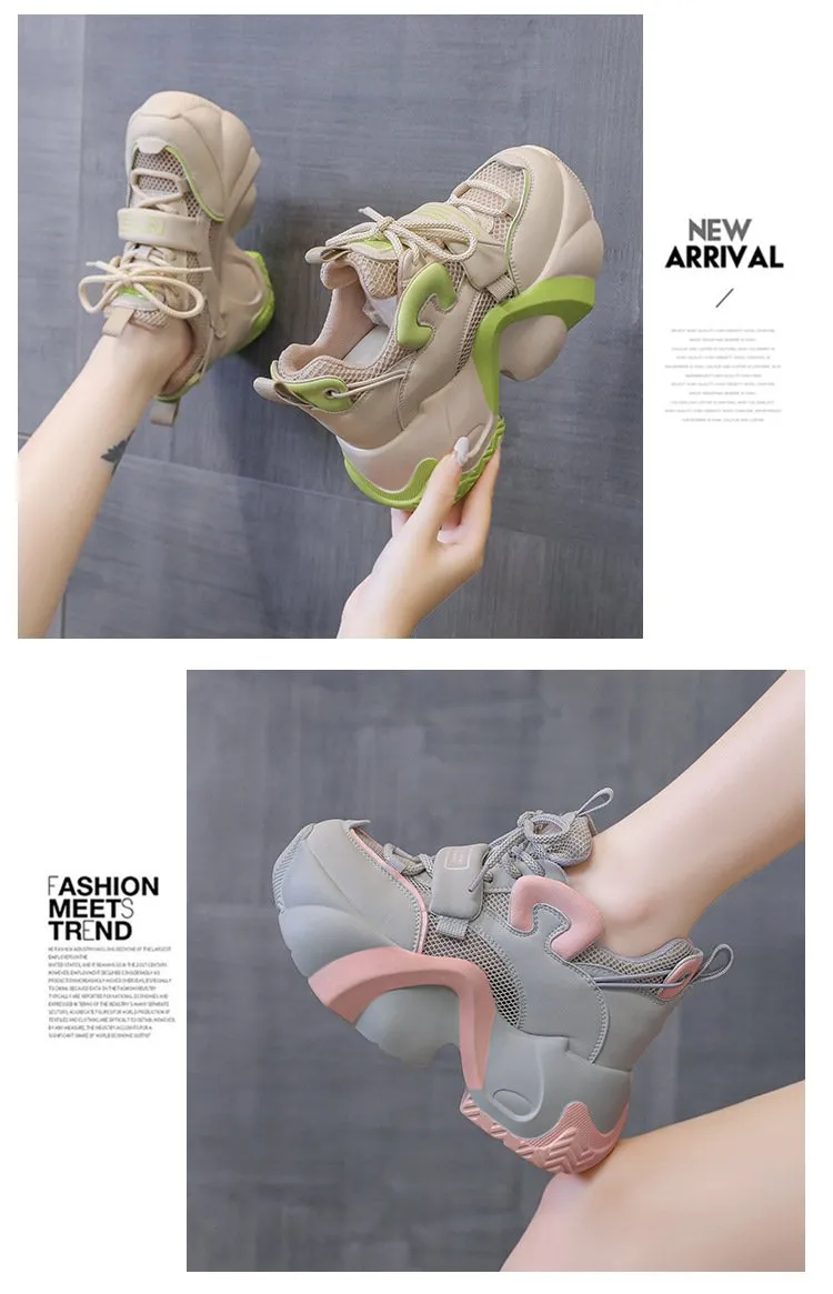 Heightening Breathable Muffin Shoes