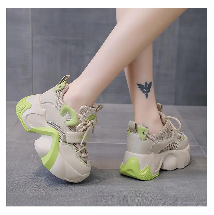 Heightening Breathable Muffin Shoes