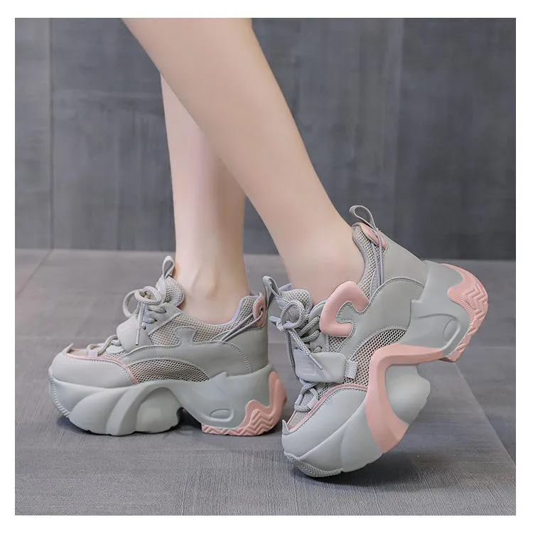 Heightening Breathable Muffin Shoes