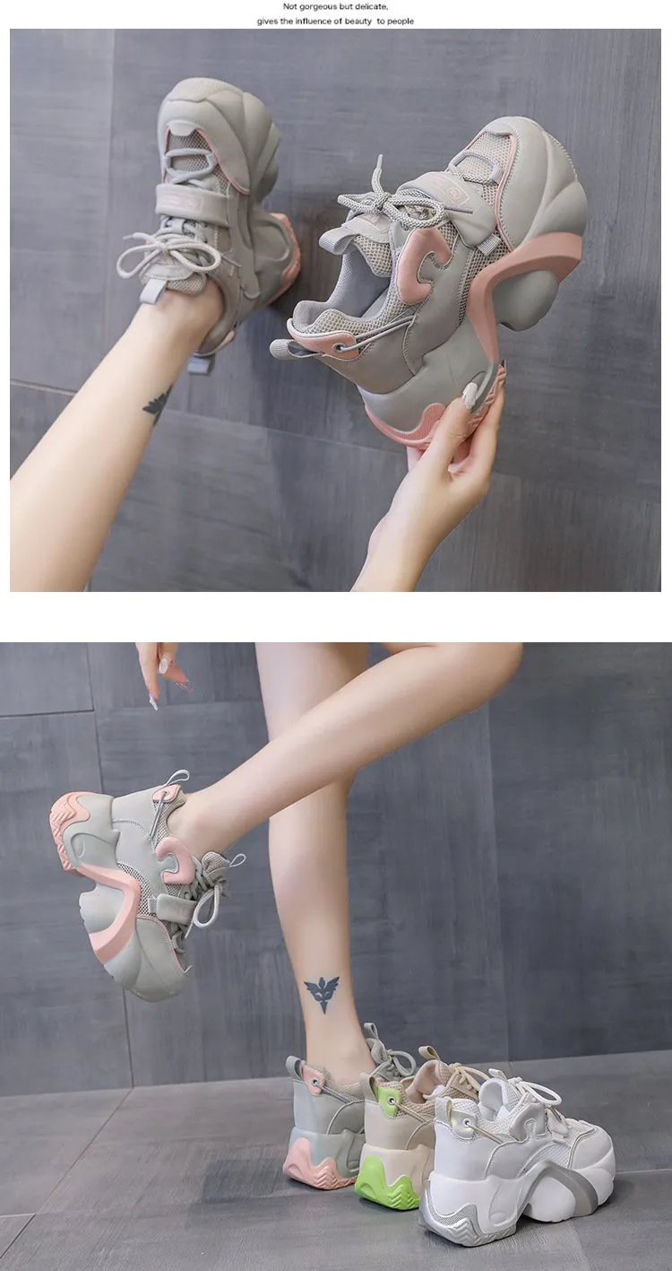 Heightening Breathable Muffin Shoes