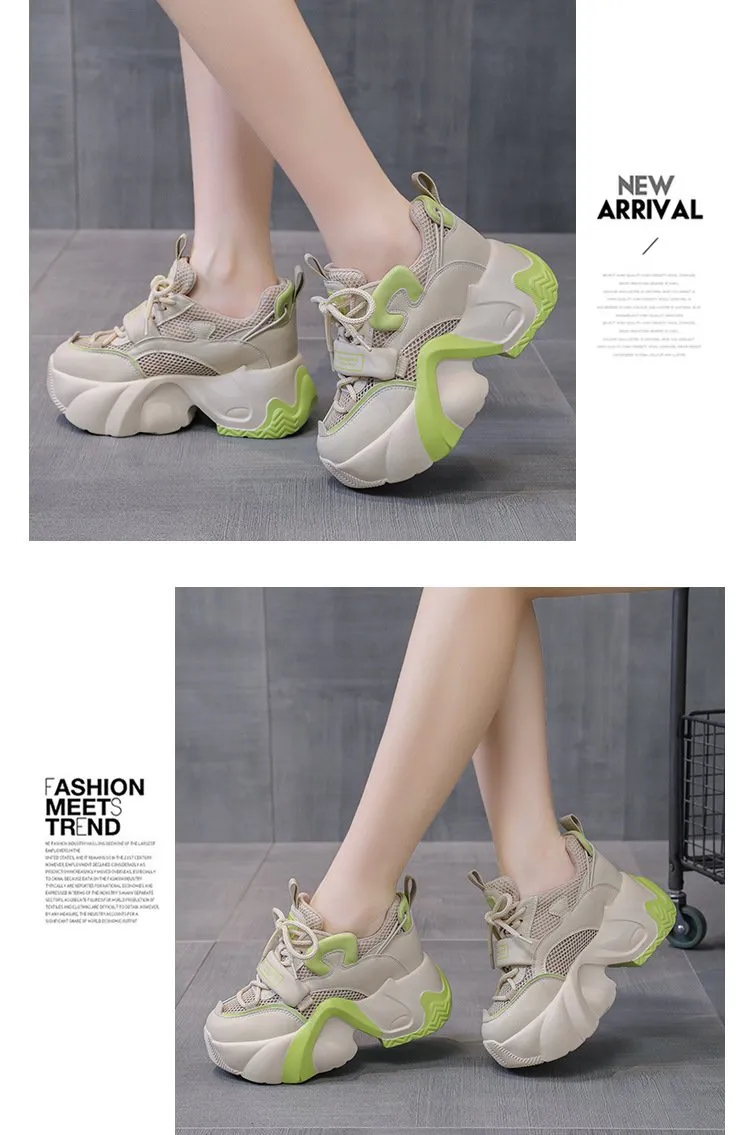 Heightening Breathable Muffin Shoes