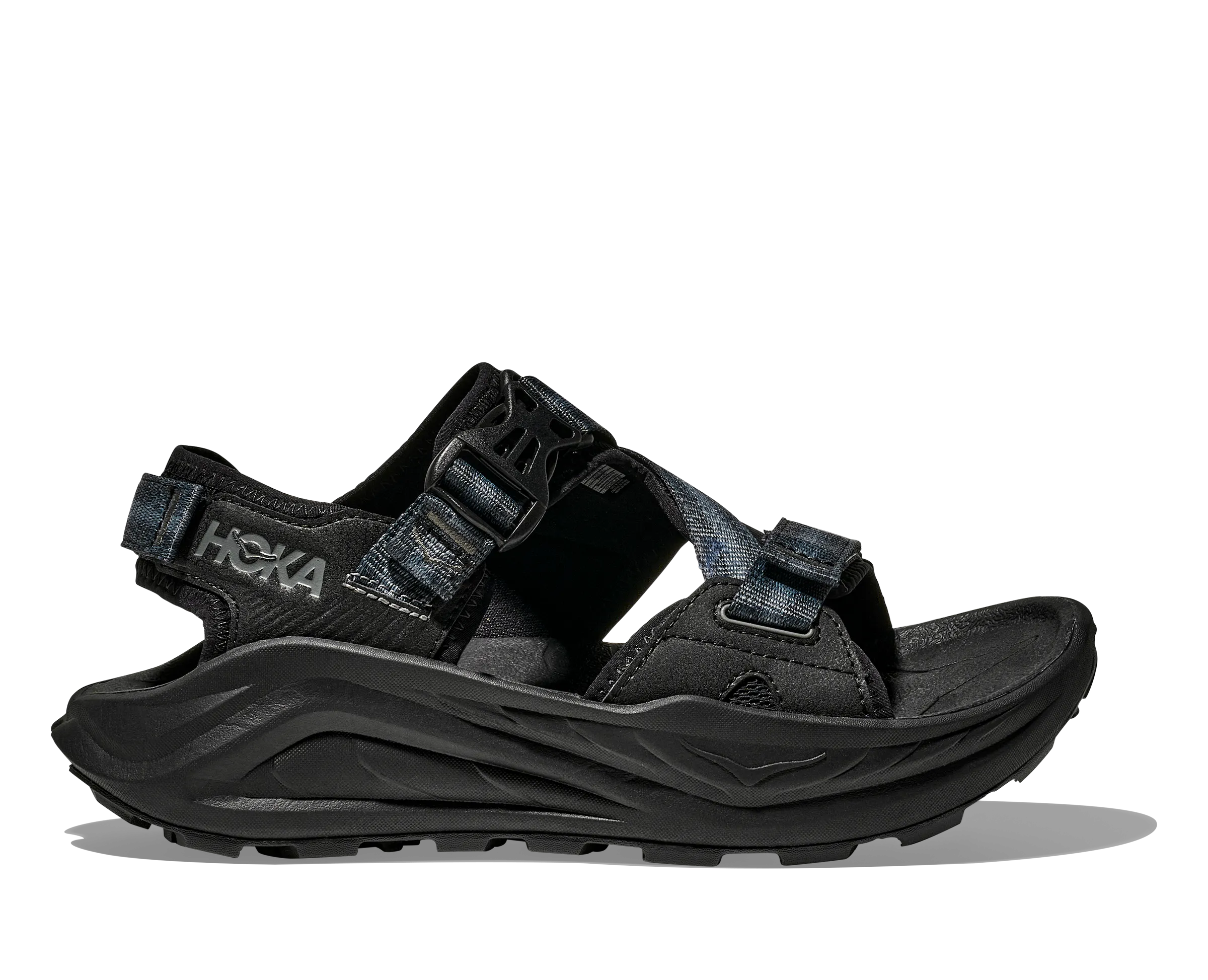 HOKA Men's Infini Adventure Hiking Sandal - Black/Black