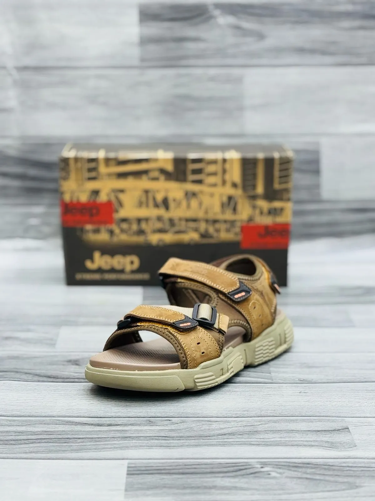 Jeep Tactical Outdoor Sandals – Durable & Adjustable