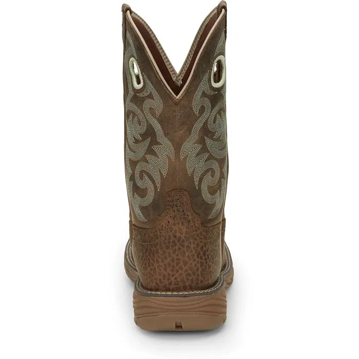 JUSTIN RUSH STAMPEDE WESTERN WORK BOOT STYLE SE7403