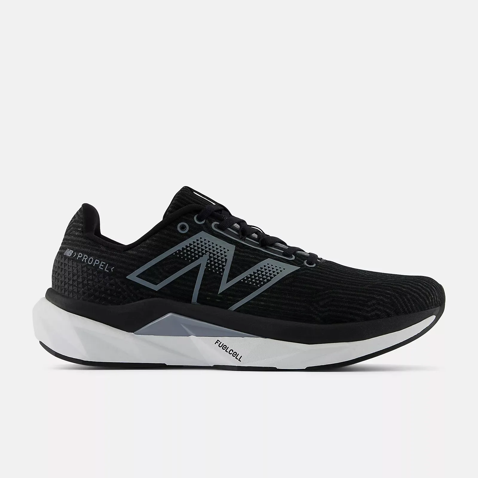 Men's FuelCell PROPEL Black with White and Steel V5