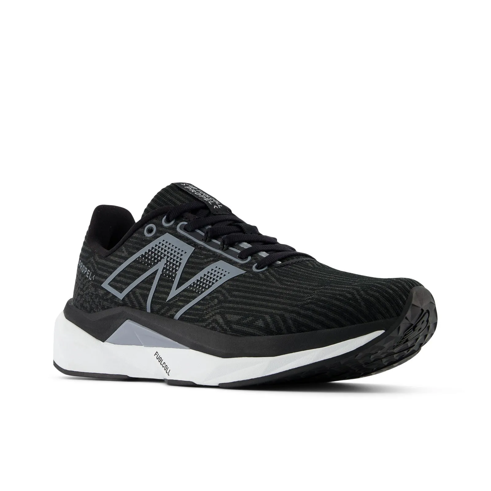 Men's FuelCell PROPEL Black with White and Steel V5