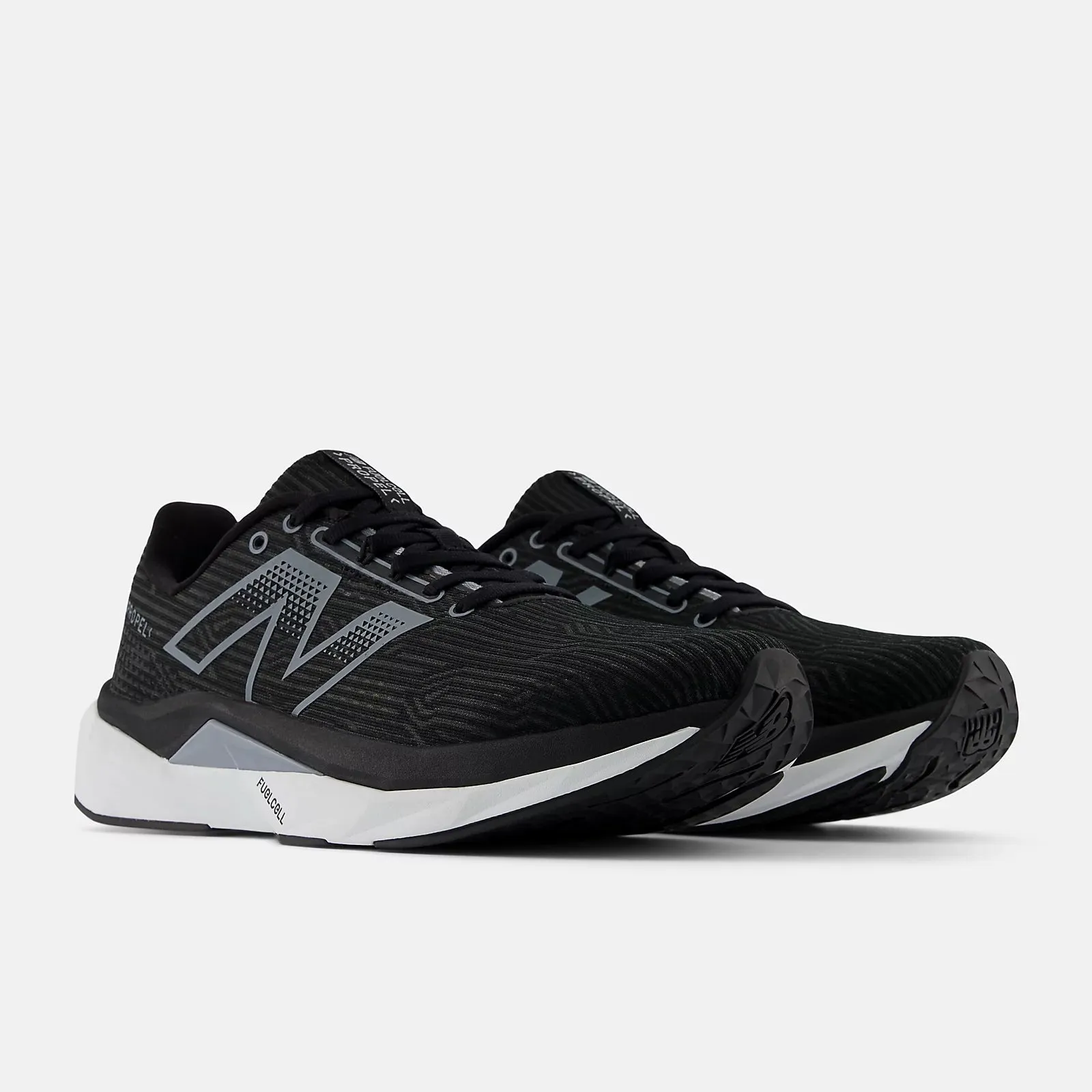 Men's FuelCell PROPEL Black with White and Steel V5