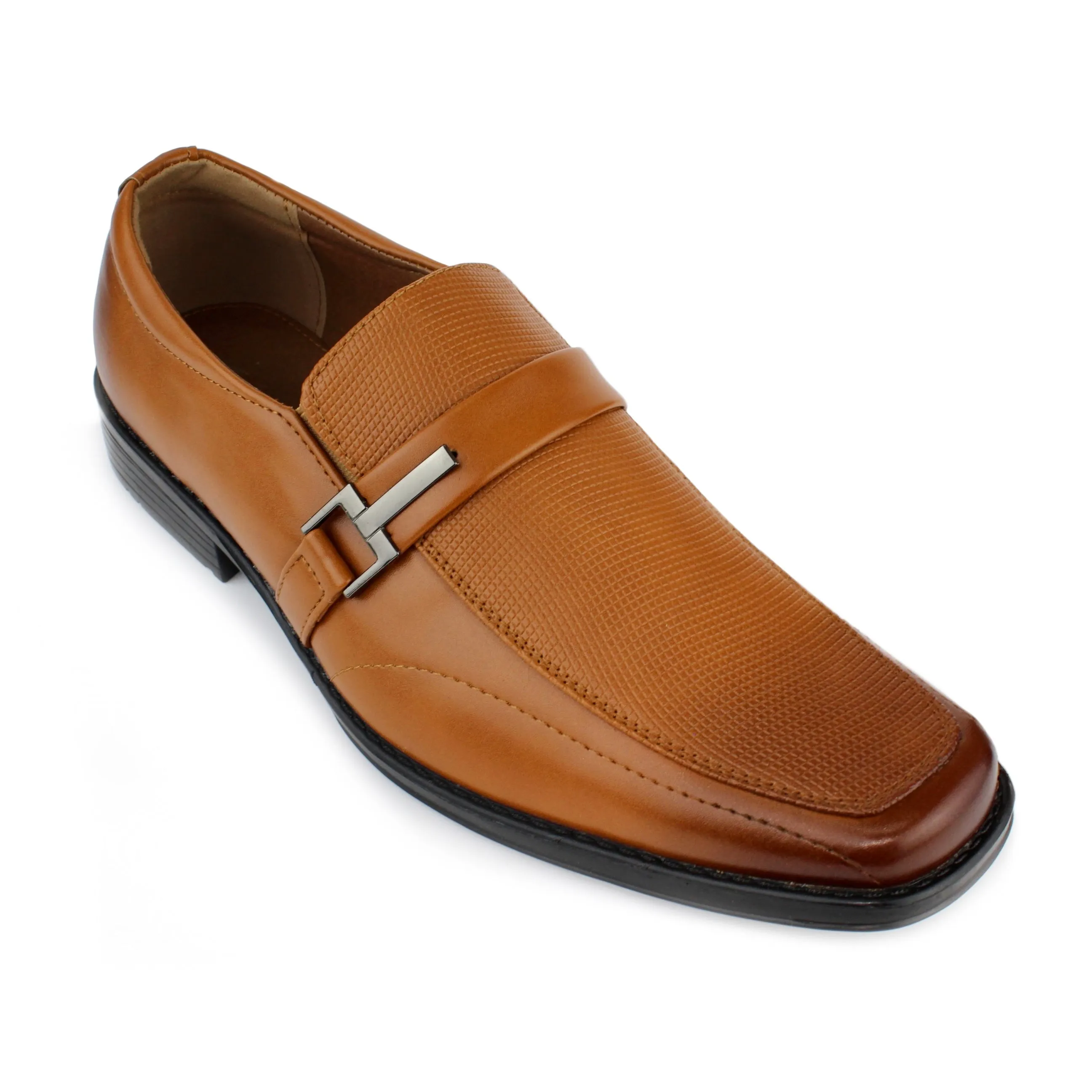 Men's Slip-on Dress Loafers w/ Side Band - Honey