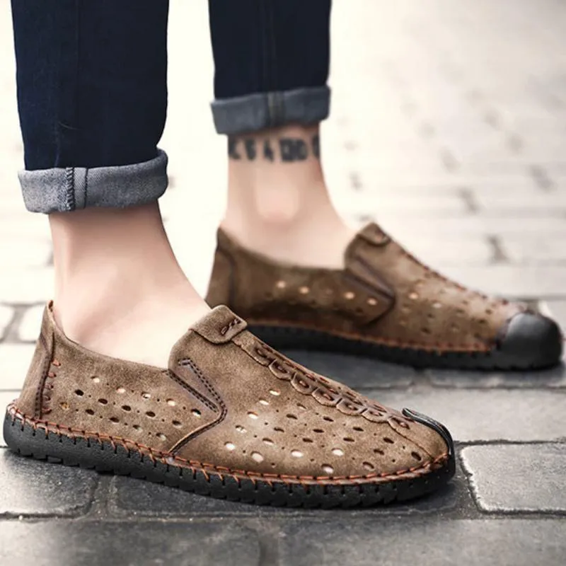 Men's Summer Casual Leather Moccasins