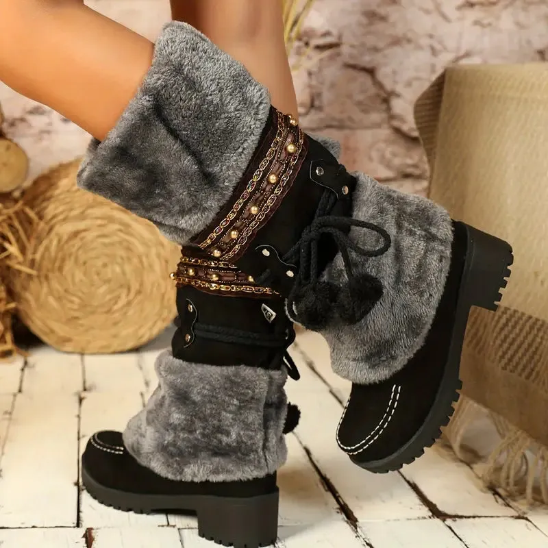 MISTASSINI™ WINTER BOOTS – WARM MID-CALF FLEECE