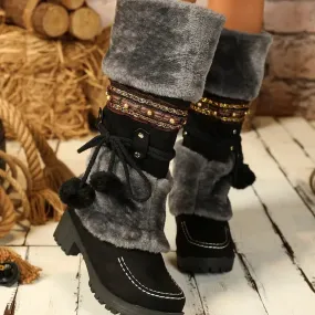 MISTASSINI™ WINTER BOOTS – WARM MID-CALF FLEECE