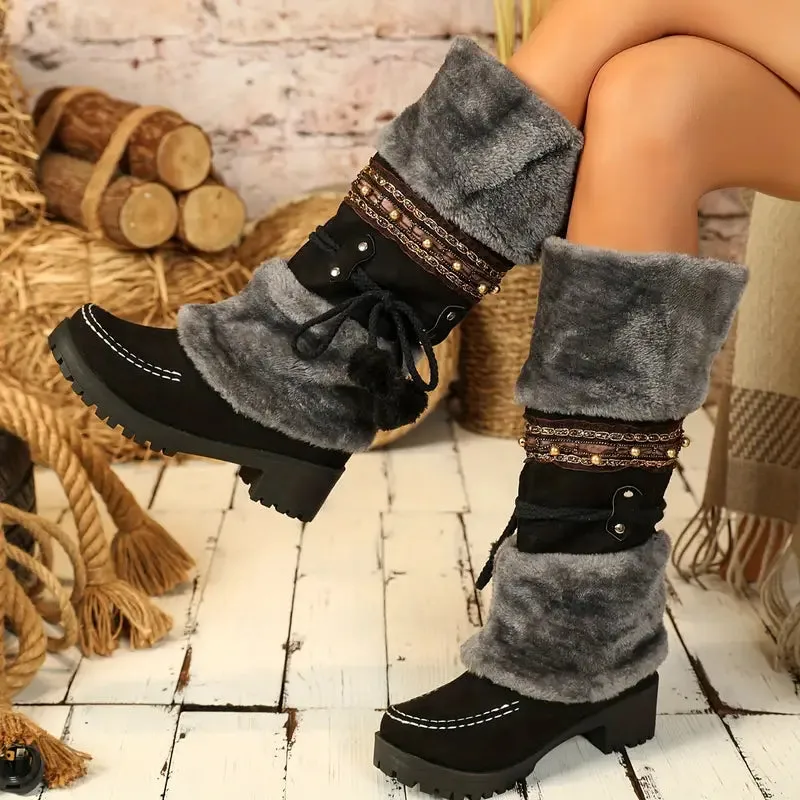 MISTASSINI™ WINTER BOOTS – WARM MID-CALF FLEECE