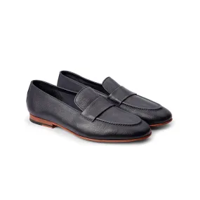 Navy Blue Milled Unlined Supersoft Penny Slipons