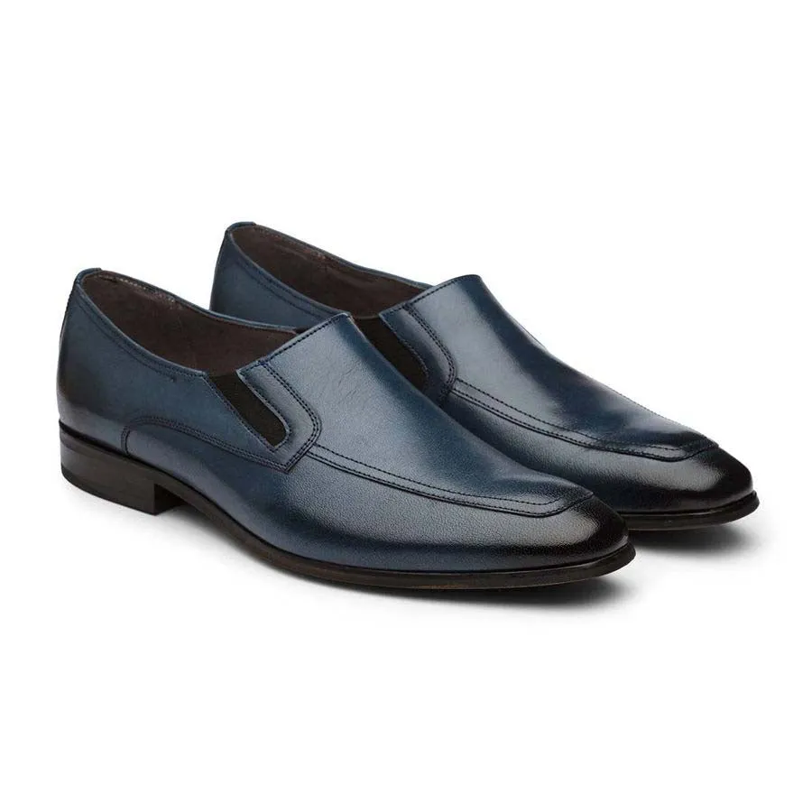 Navy Elasticated Slipons