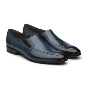 Navy Elasticated Slipons