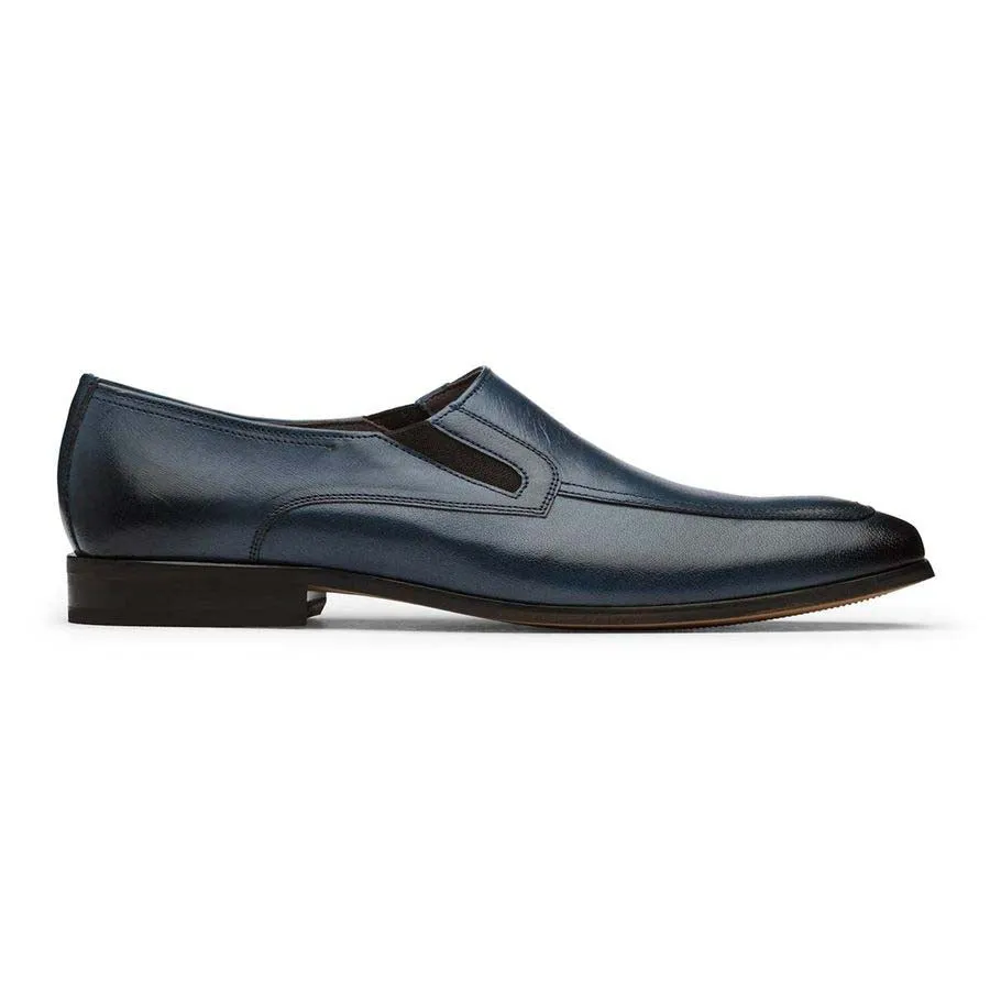 Navy Elasticated Slipons