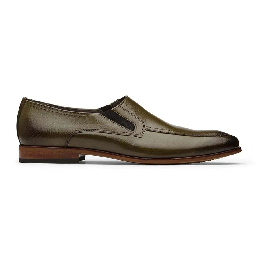 Olive Elasticated Slipons