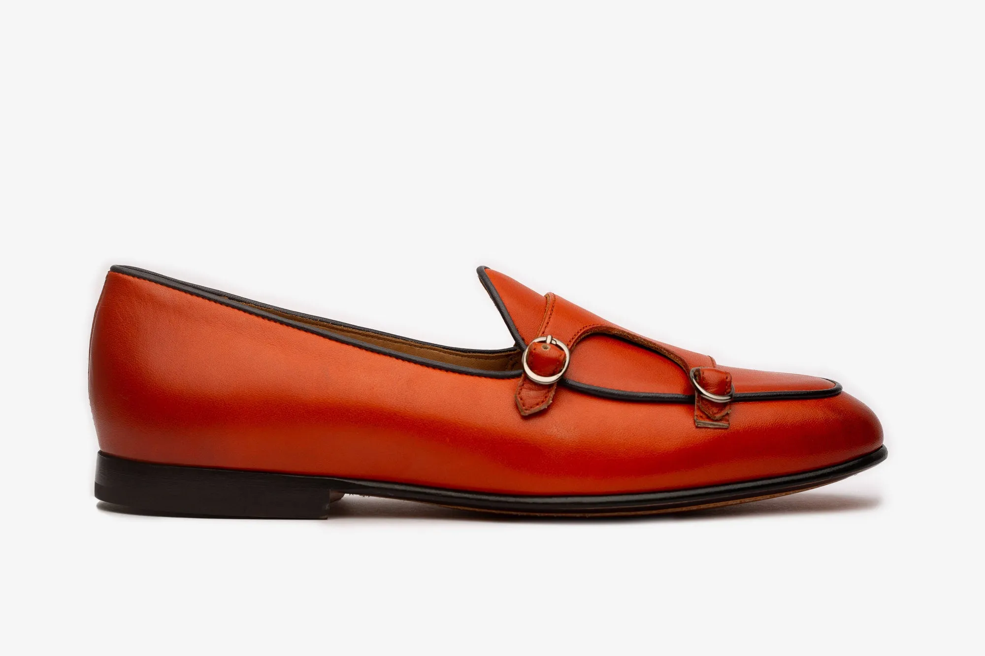 Orange Batwing Slipons