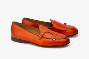 Orange Batwing Slipons